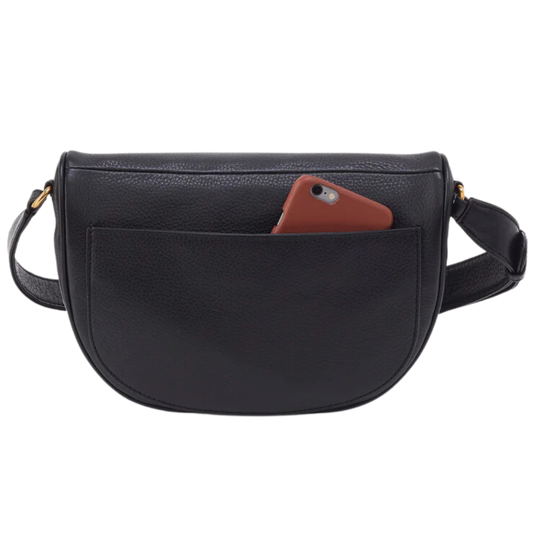 Juno Belt Bag in Black Whipstitch
