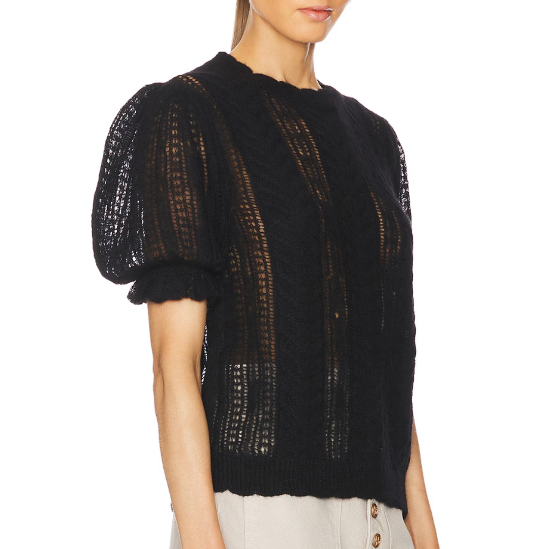 Mavis Top in Noir