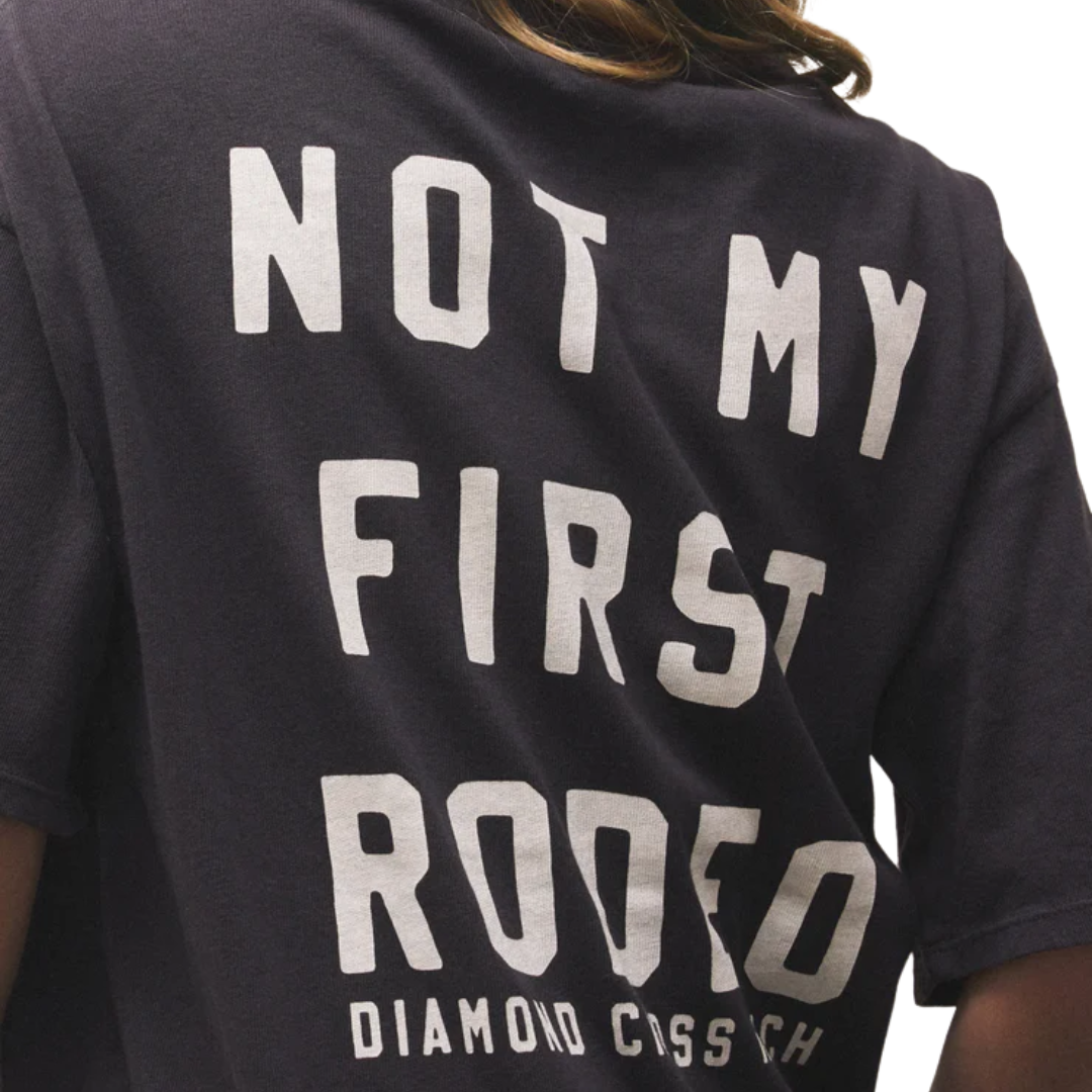 Howdy So Cal Oversized Tee in Black Sand