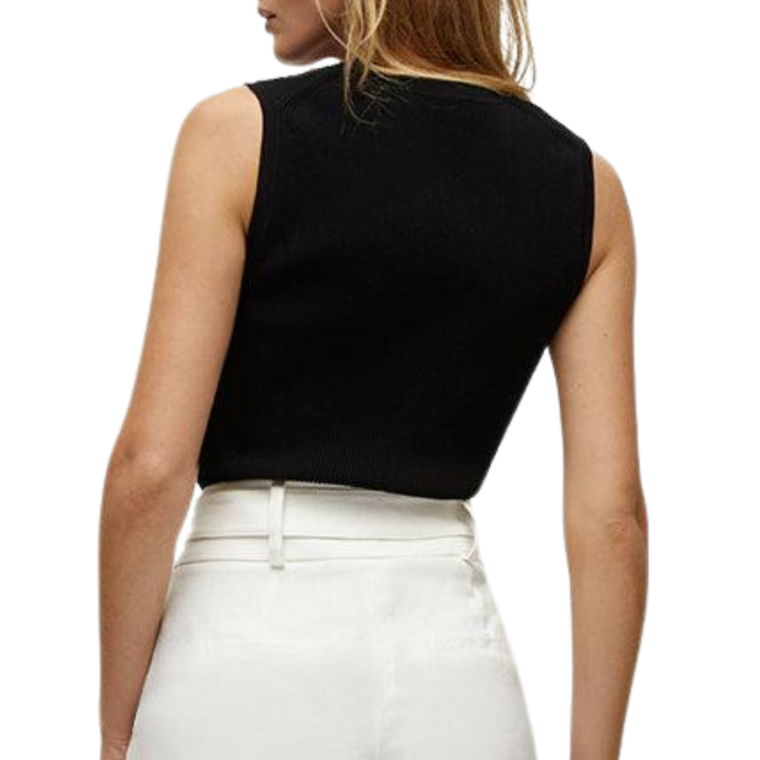 Sid Sleeveless Pullover in Black