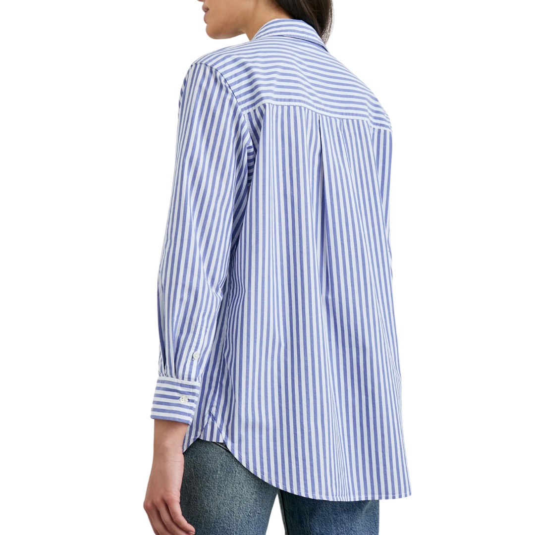 Elsa Shirt in Marina White Stripe