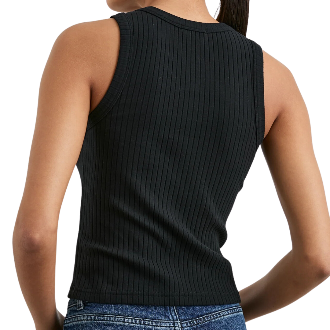 The Racer Tank in True Black
