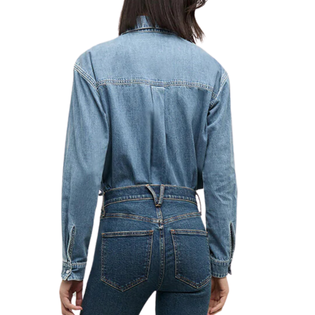 Aderes Denim Shirt in Starlight