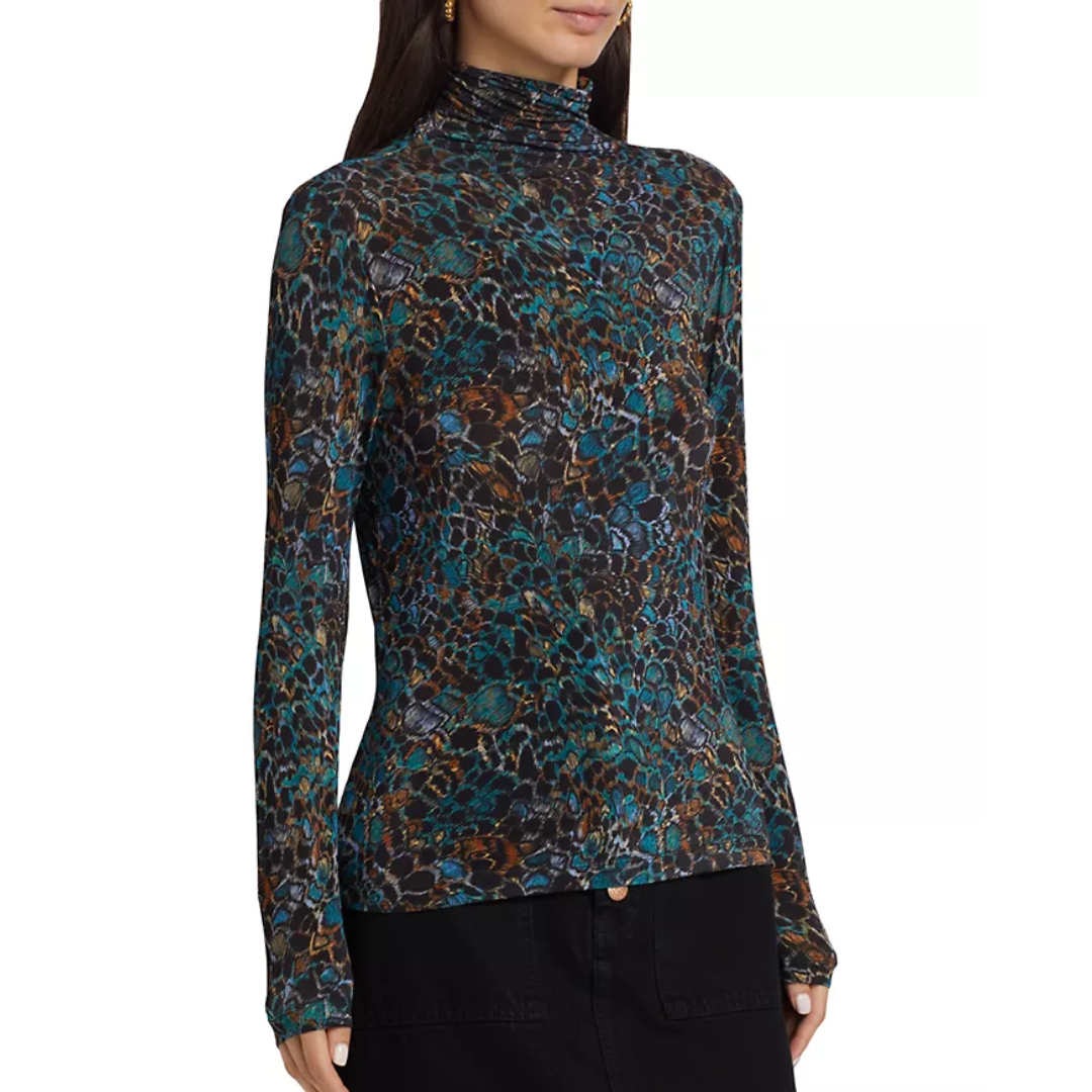 Aurelia Turtleneck in Caribaea