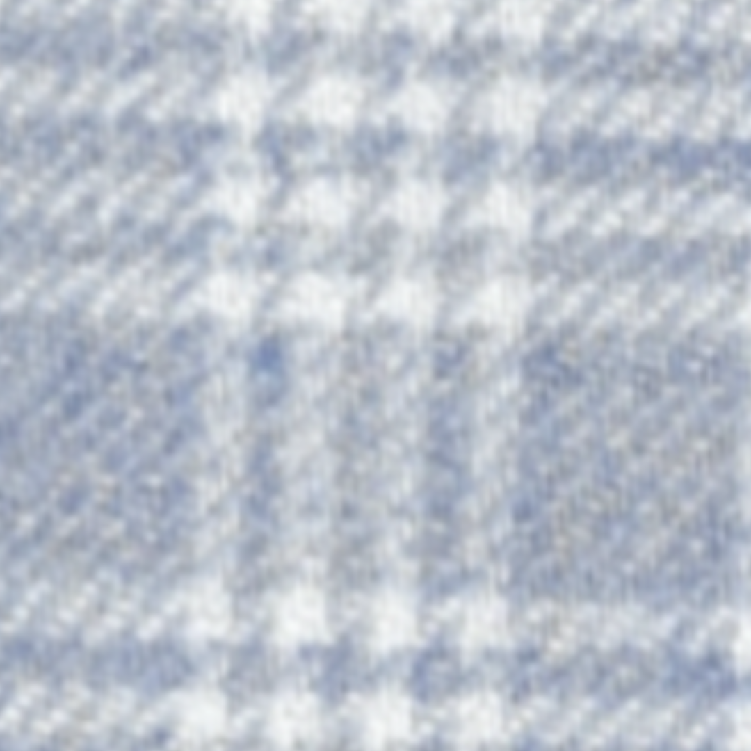 Eileen Relaxed Button-Up Shirt in Light Blue, Grey Plaid