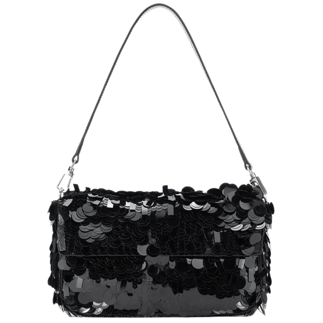 Timmy Convertible Shoulder Bag in Black
