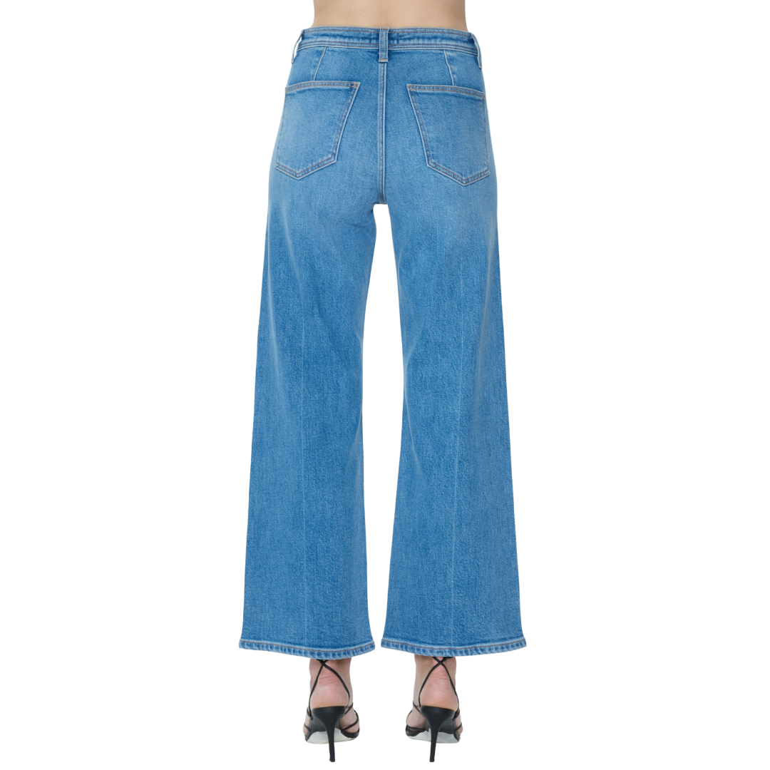 Penny High Rise Wide Leg Ankle in Solina