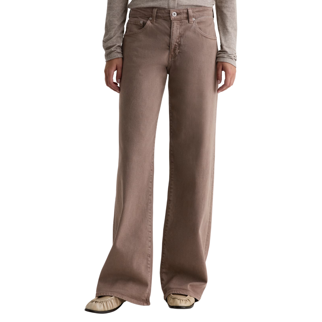 Adria Wide Leg in Sulfur Taupe Grey