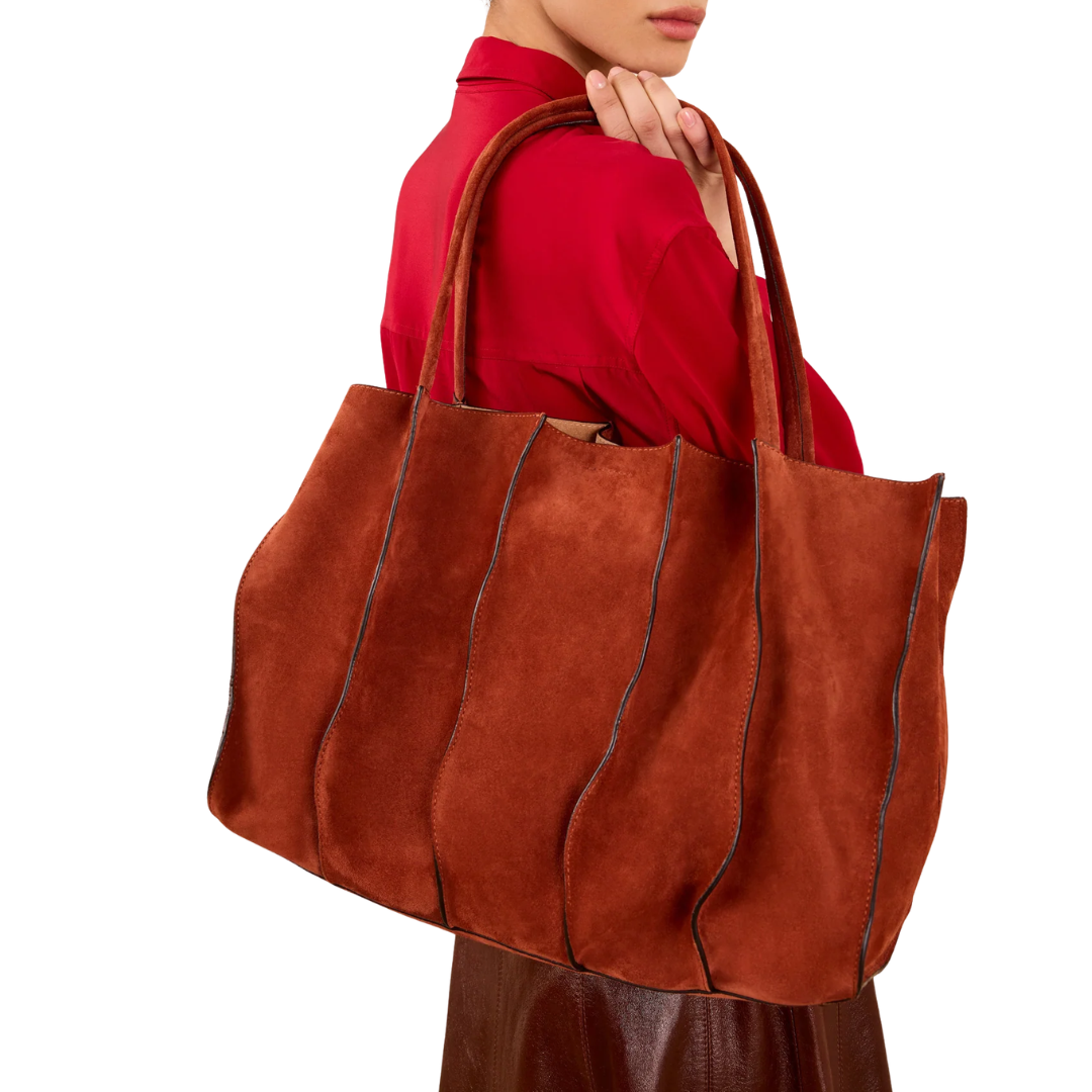 Adria Large Tote in Rust