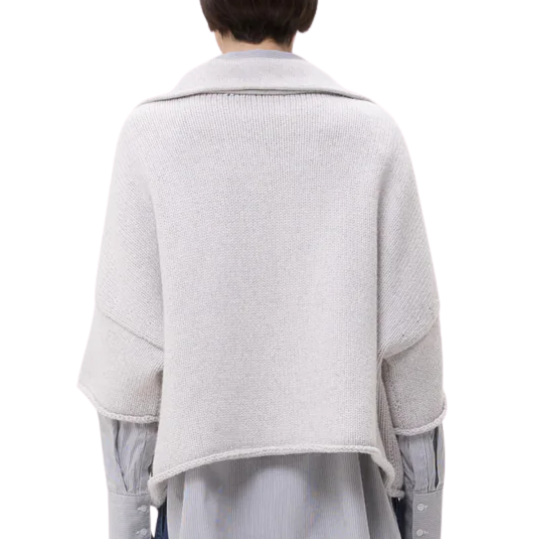 In The Morning Sweater in Light Heather Grey