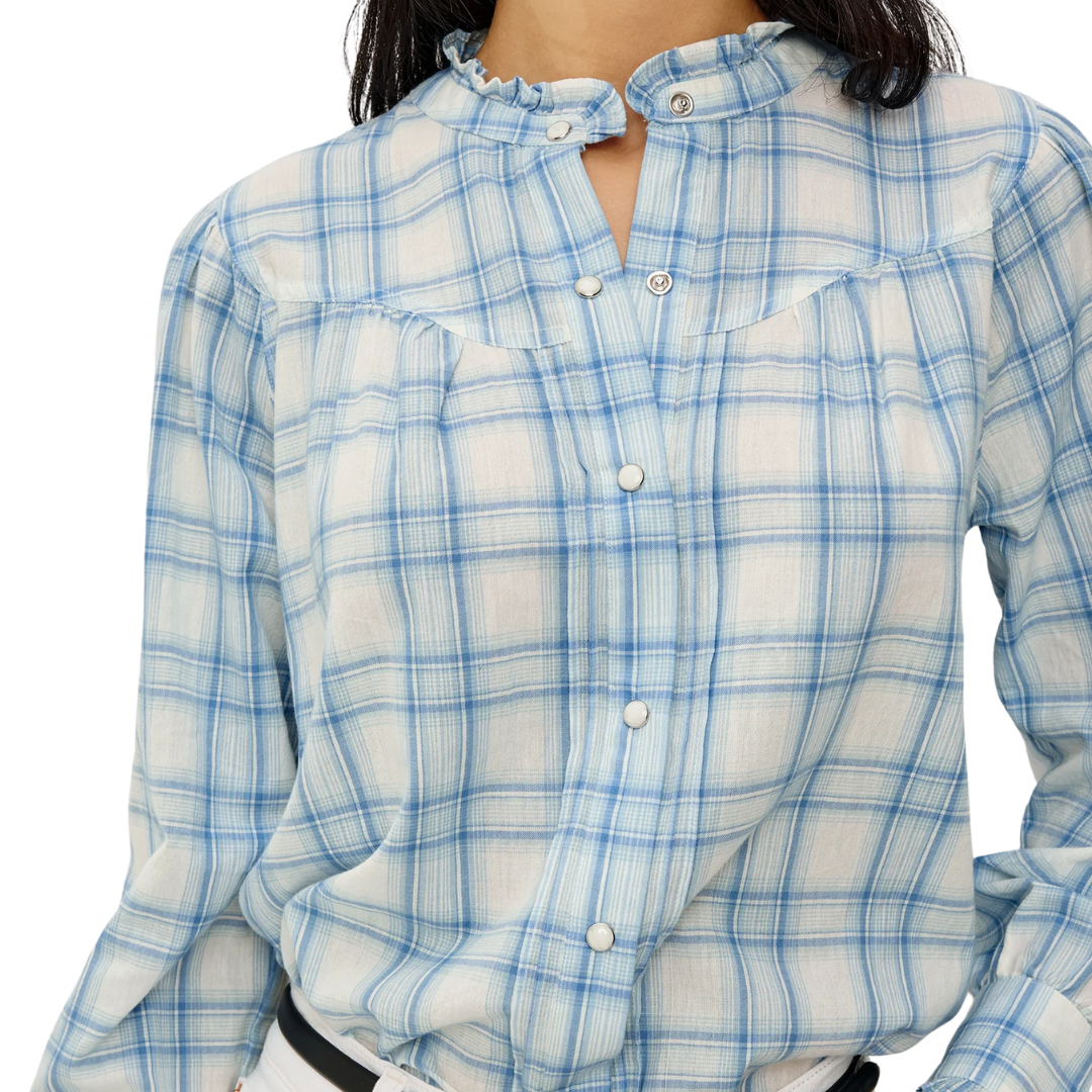 Alanna Shirt in Bluebell Ivory