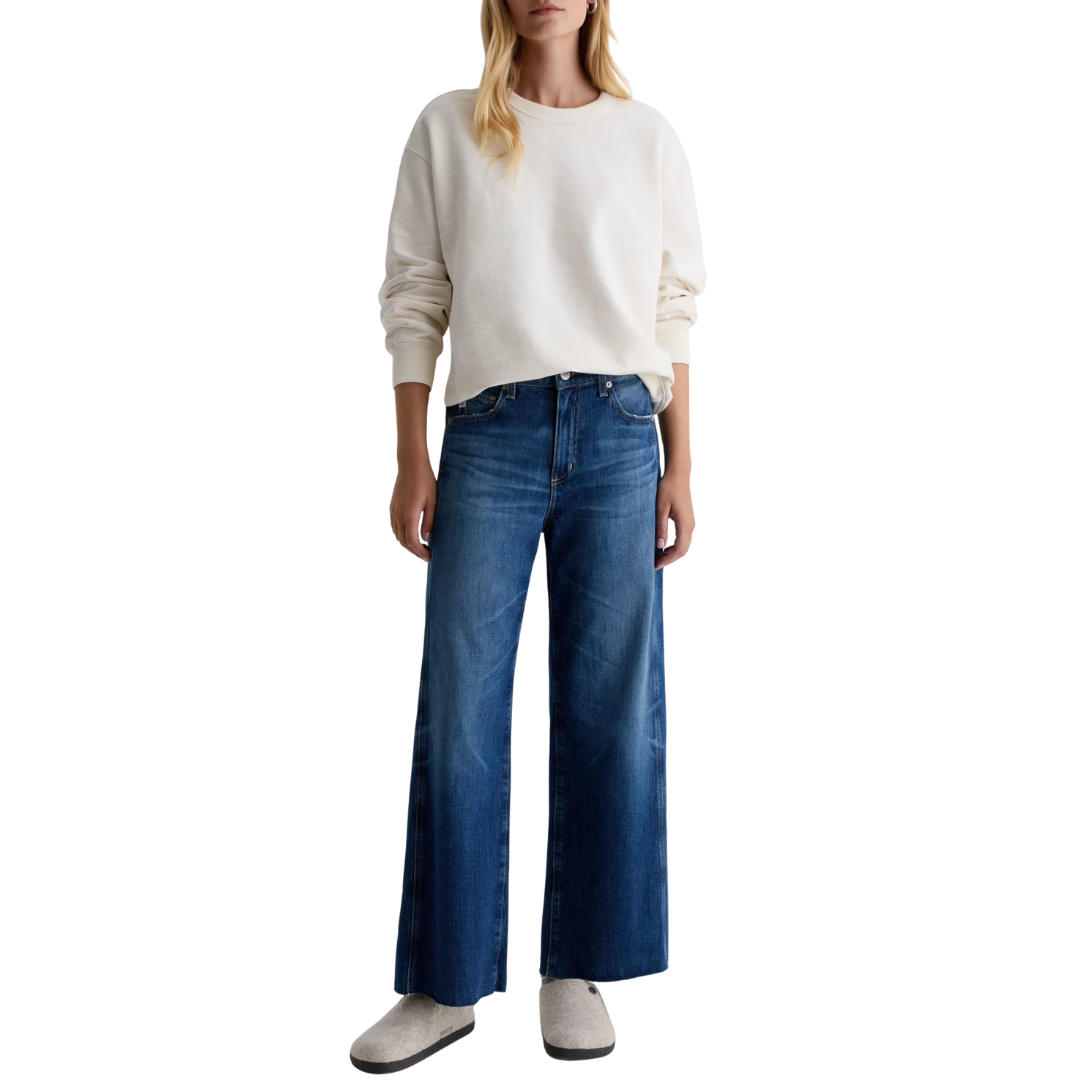 Saige Wide Leg Crop in Watermist