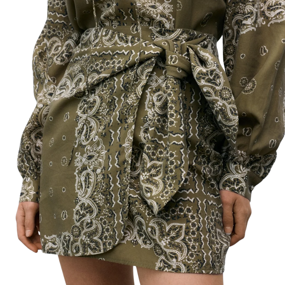 Waterlily Skirt in Bandana Print