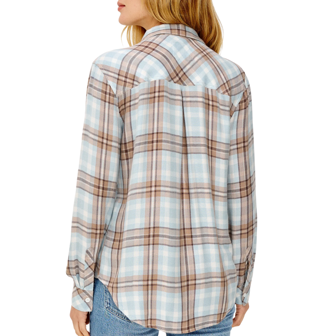Hunter Shirt in Chambray Ivory Dune