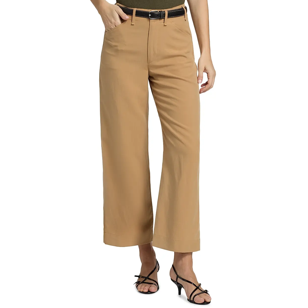 Allison Wide-Leg Pants in Fawn