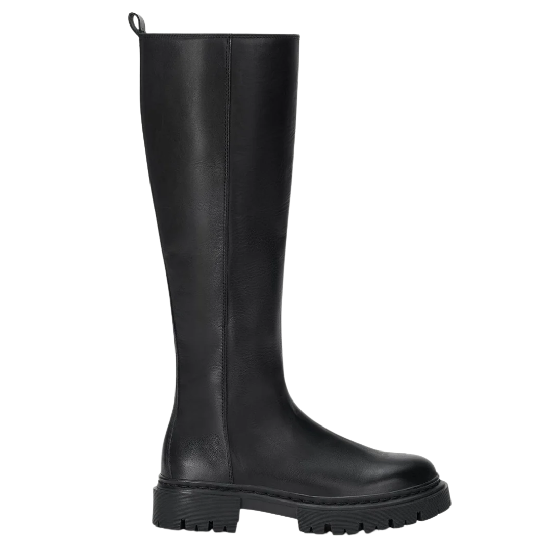 Henry Knee Boot in Black