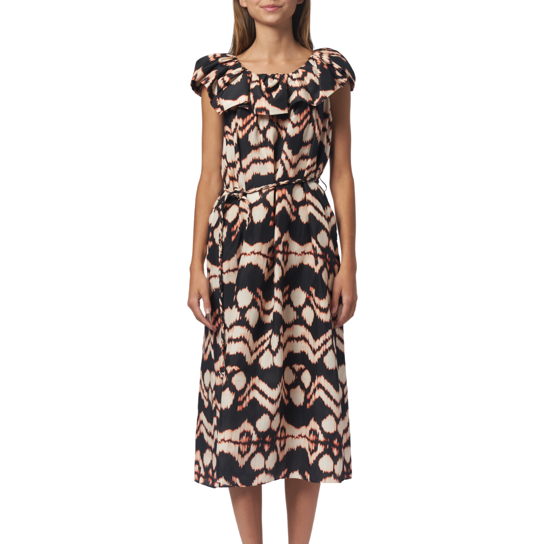 Anora Dress in Obsidian