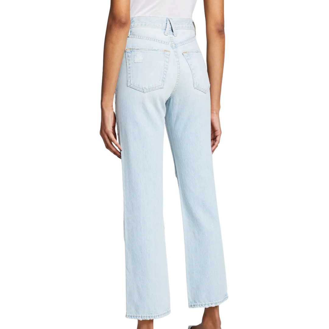 London Straight-Leg Ankle Jeans in Heartbreak Hotel