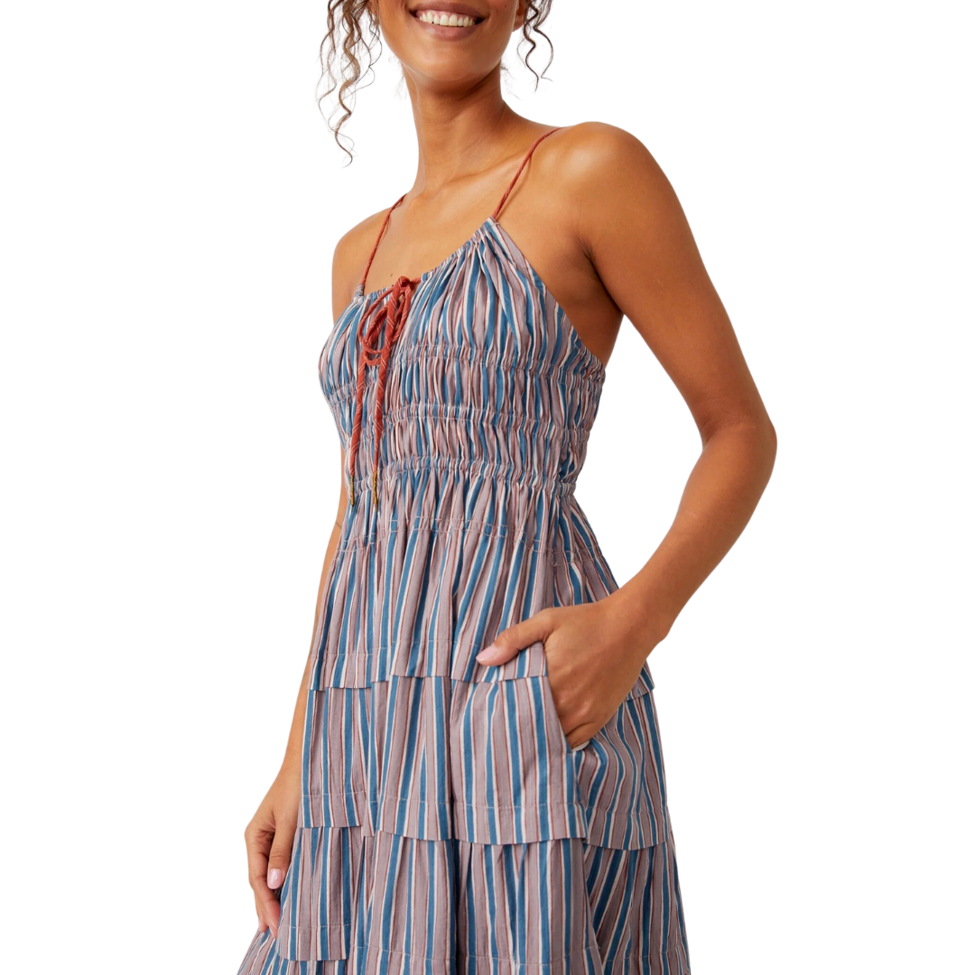 Going Steady Midi in Taupe Combo