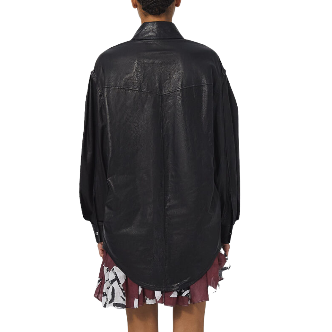 Zanzibar Oversized Overshirt in Black
