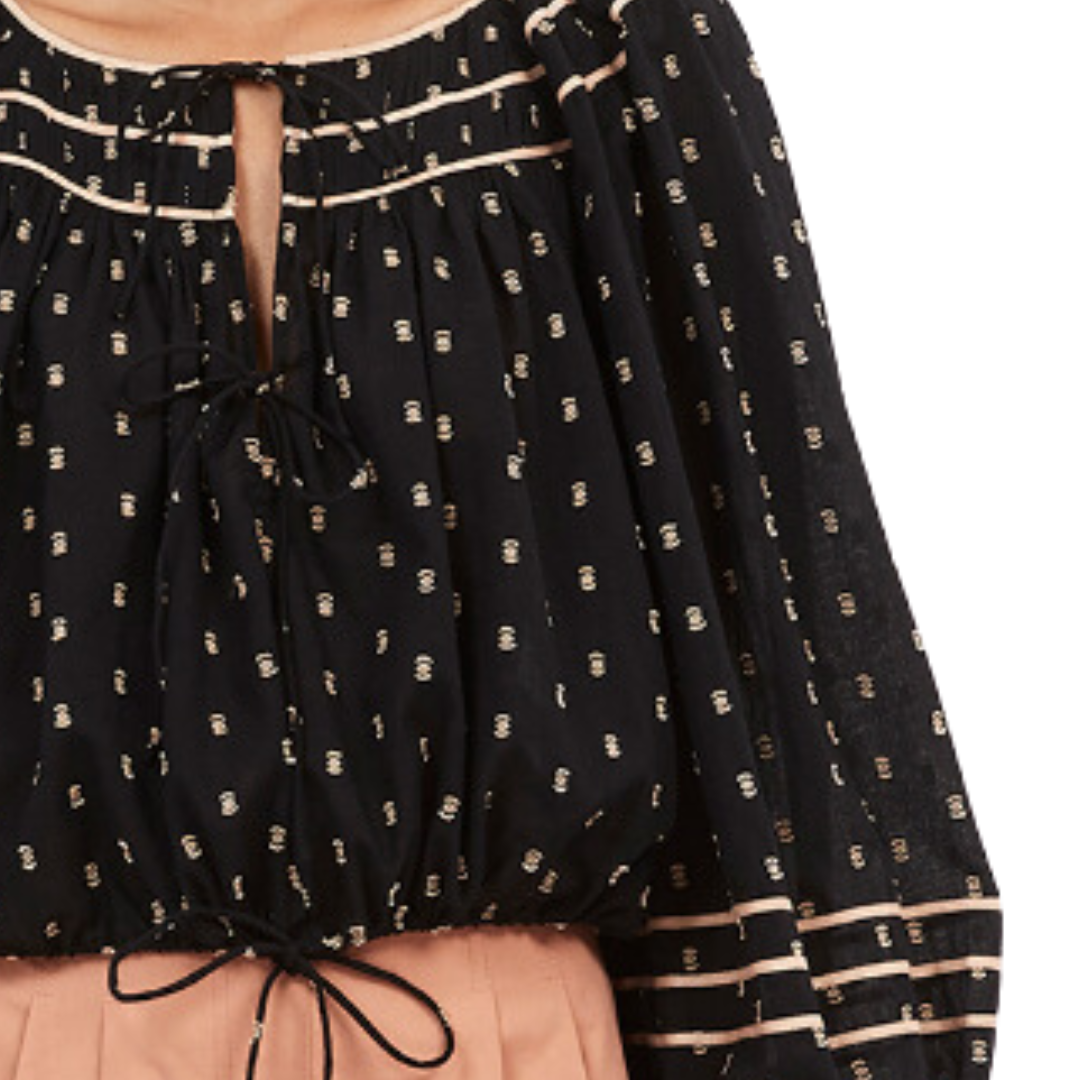 Francoise Blouse in Noir
