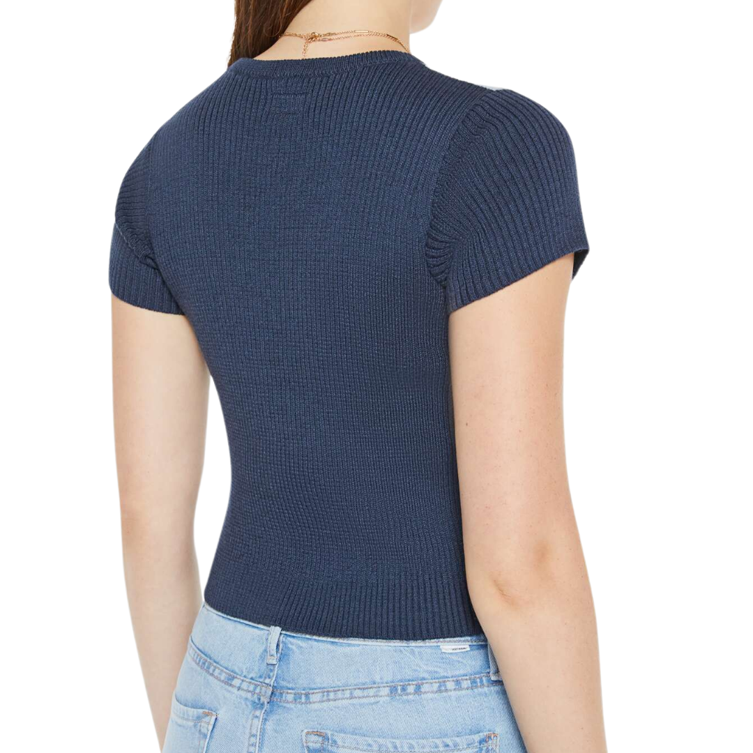 The Block Rib Tee in Patching Things Up