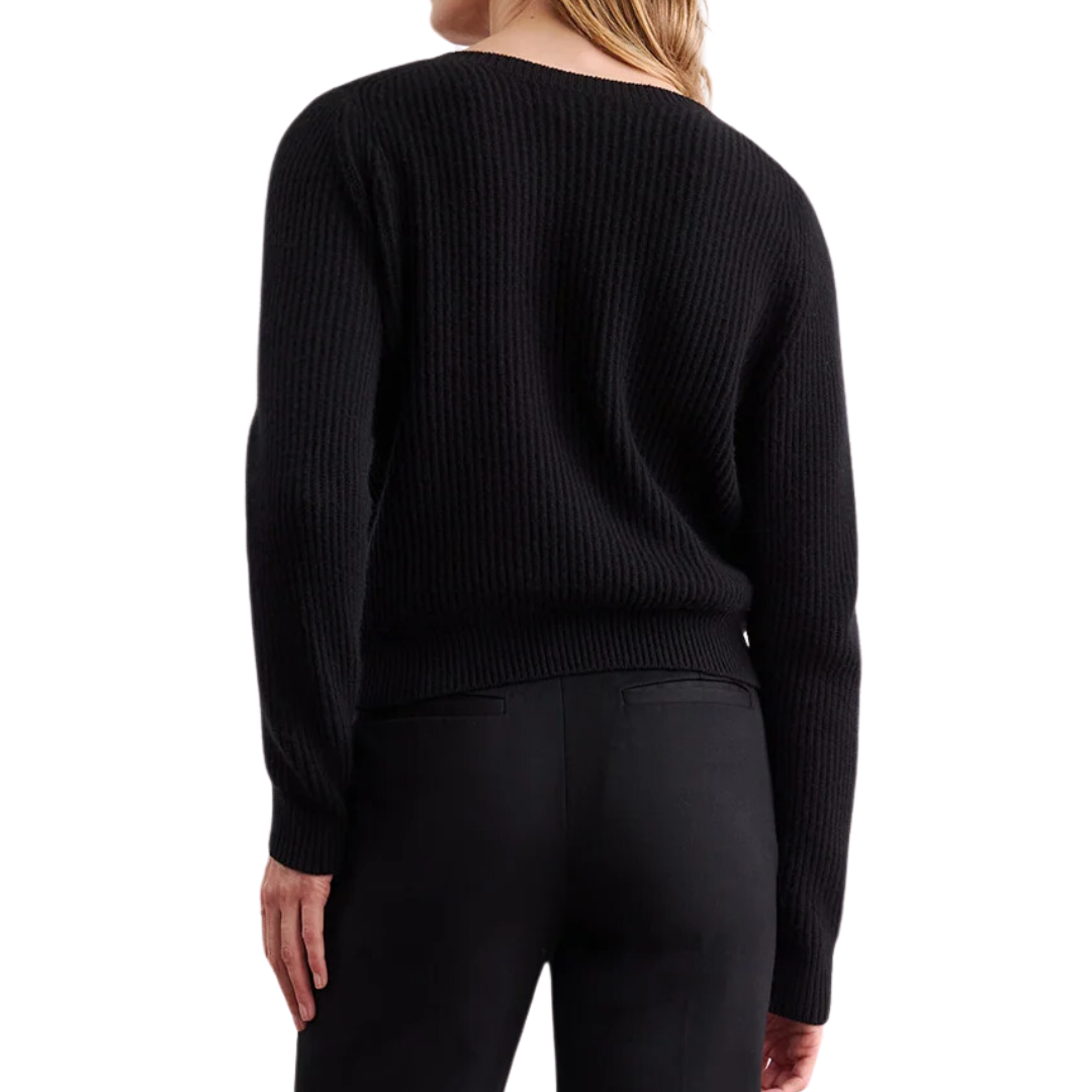 Korina Cashmere Sweater in Black