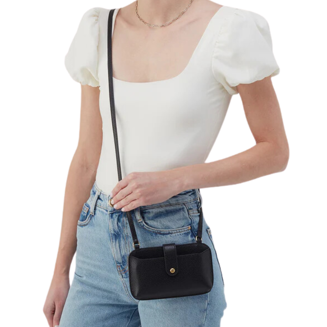 Vida Phone Crossbody in Black