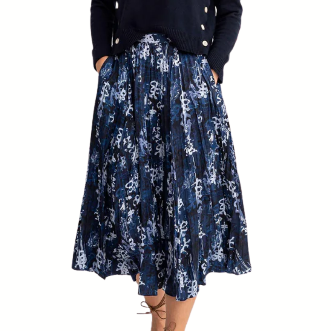 Beatrice Skirt in Indigo