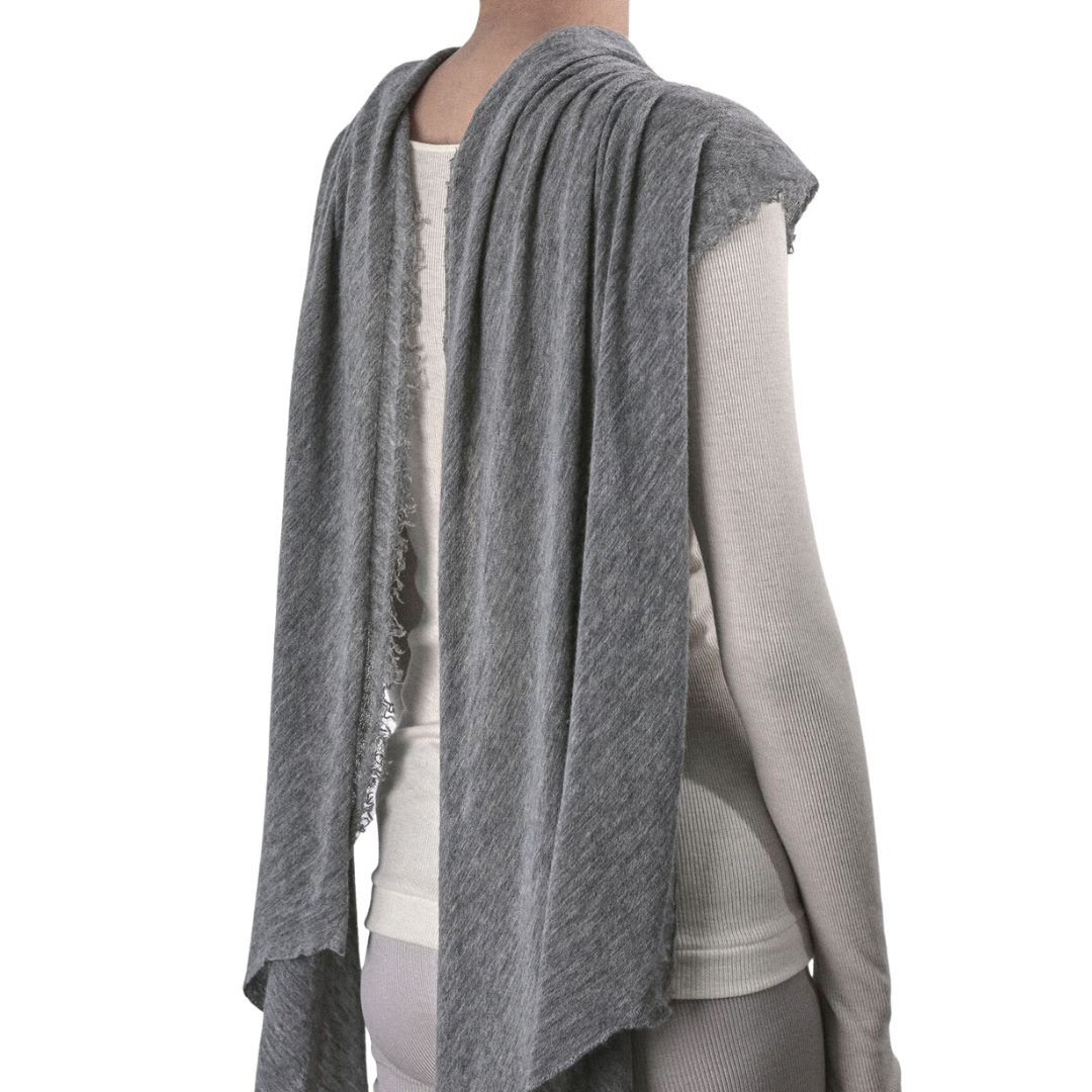 Love Scarf in Heather Grey