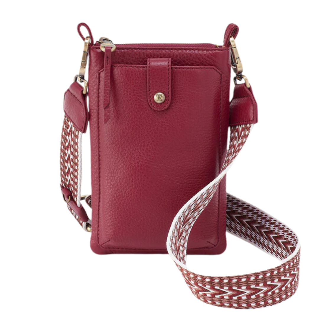 Cass Phone Crossbody in Wine
