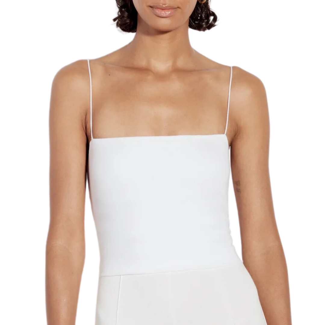 Essential Strappy Tank in White