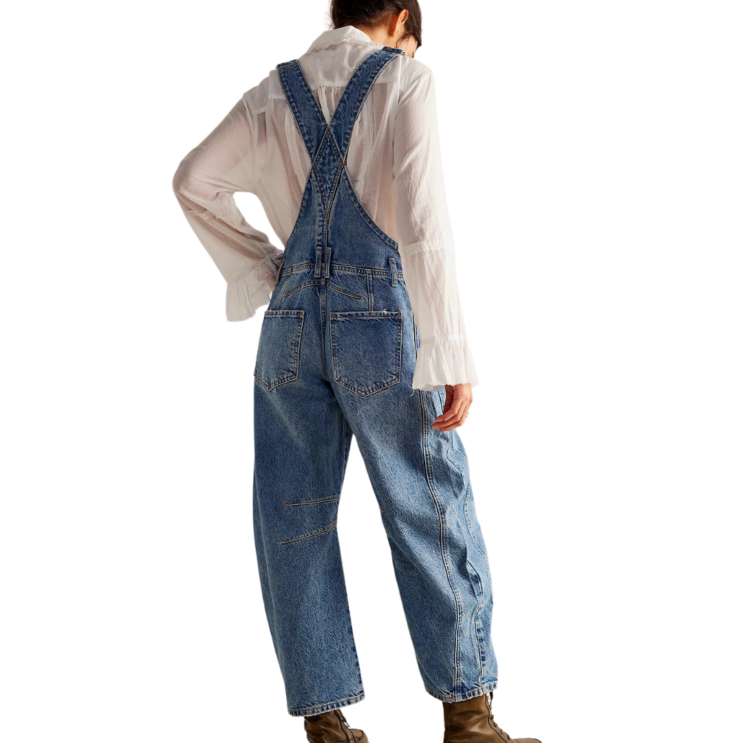We The Free Good Luck Barrel Overalls in Ultra Light Beam