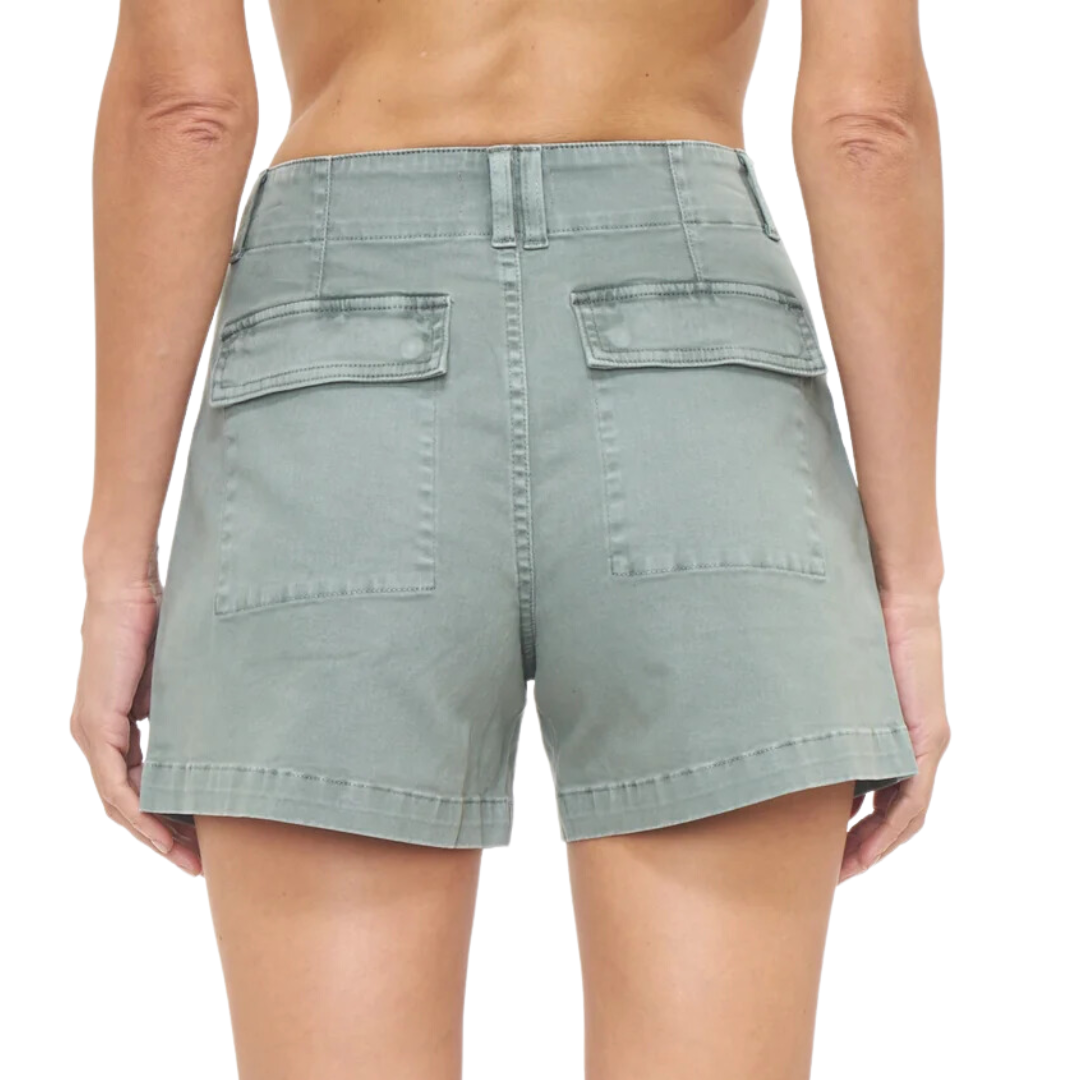 Marissa High Rise Utility Short in Bluff