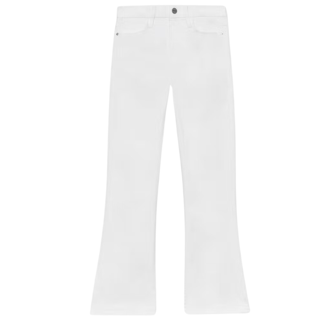 Le Crop Mini Boot in Blanc