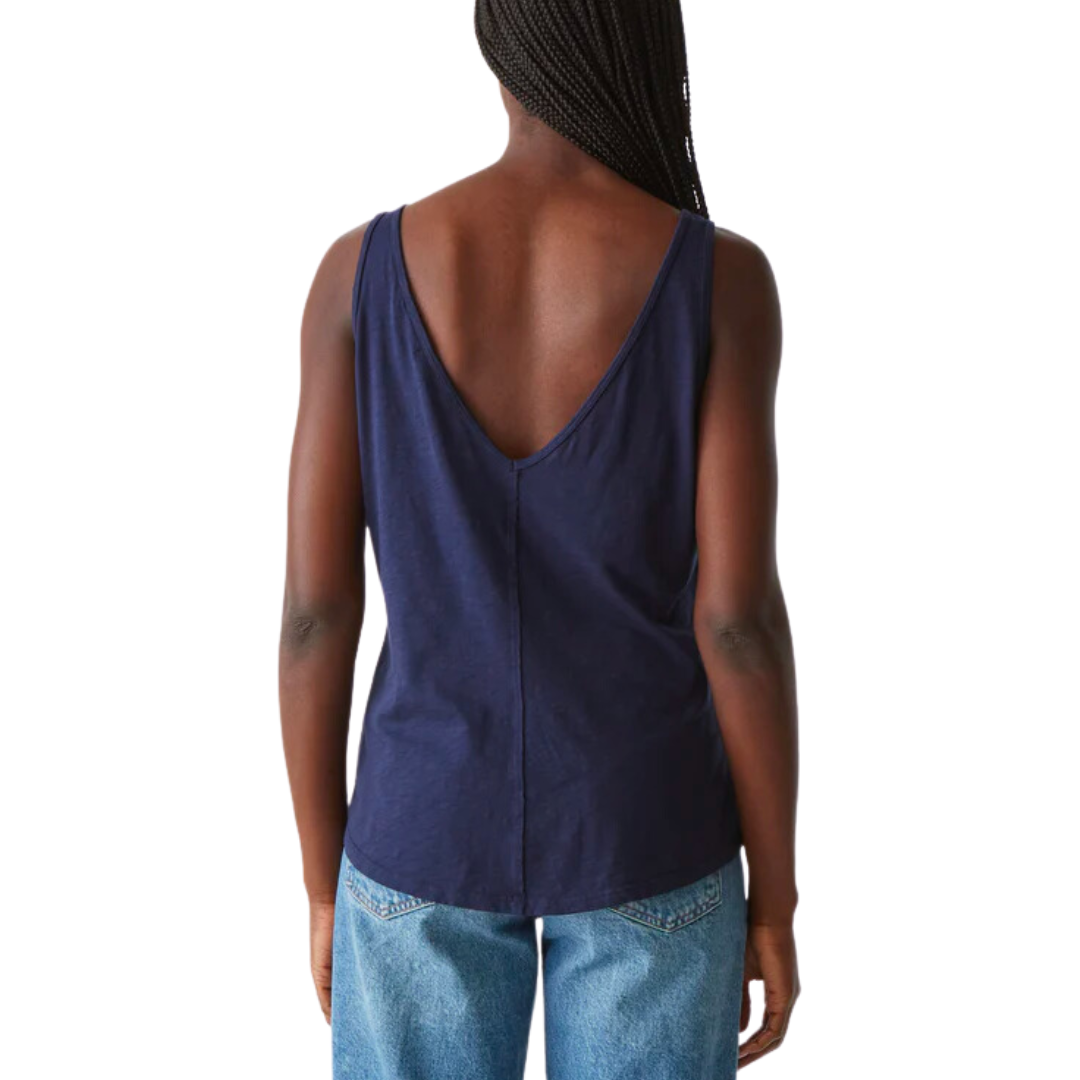 Scarlett V-Neck Tank in Nocturnal