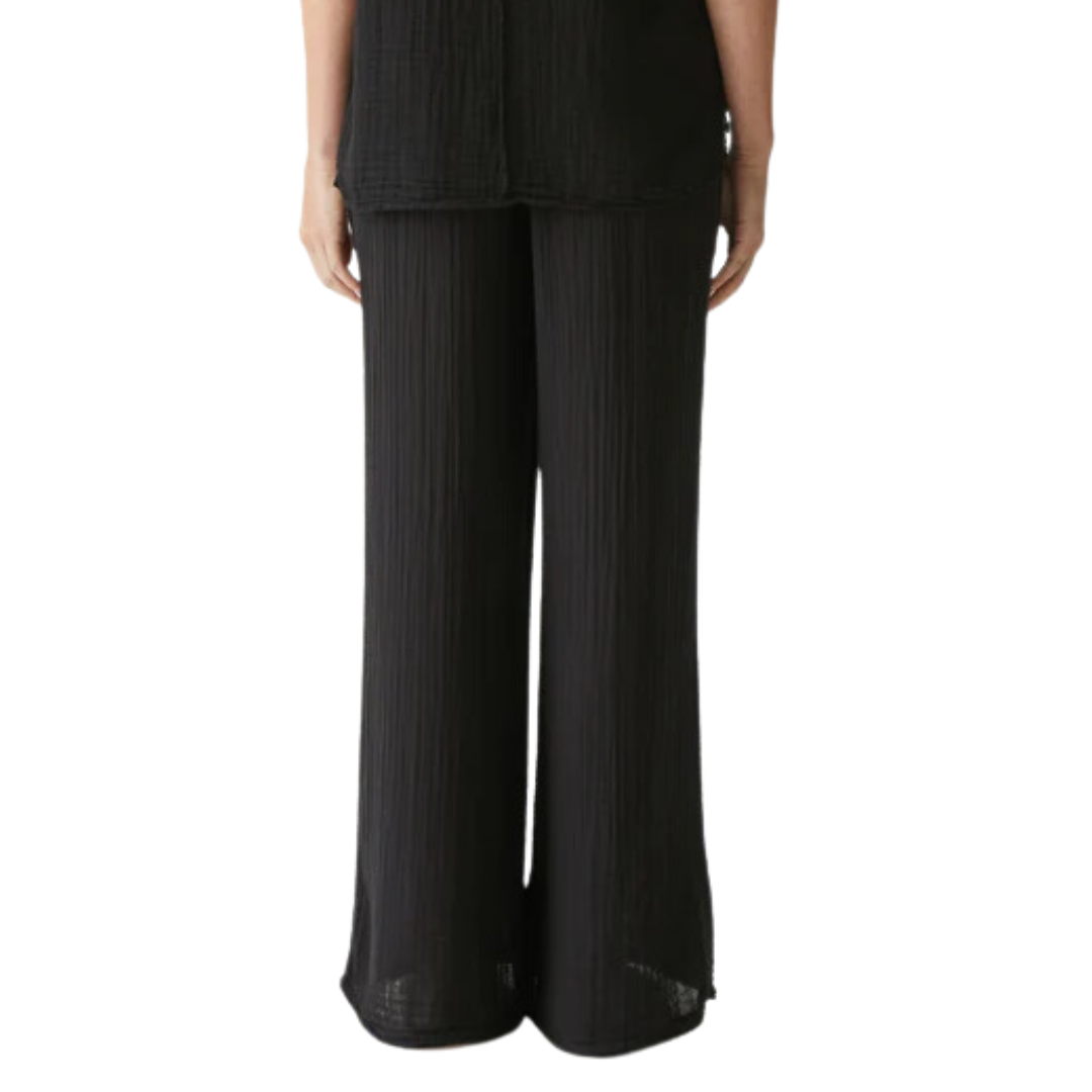 Susie Gauze Pant in Black