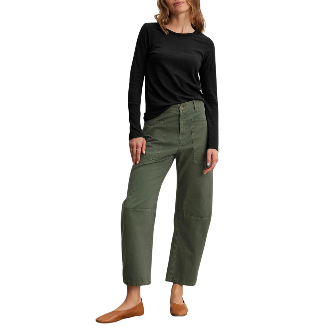 Brylie Sanded Twill Utility Pant in Cypress