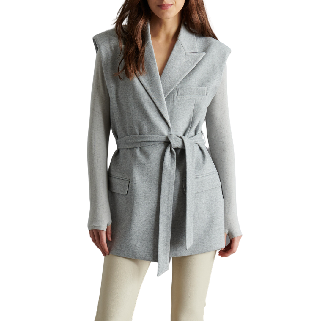 Viviana Vest in Light Grey