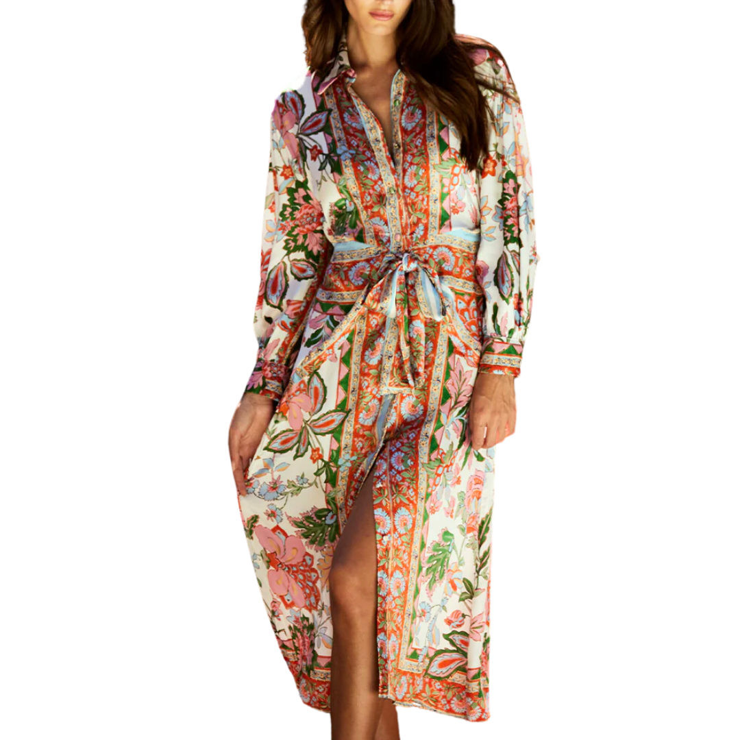 Kasbah Dress in Casablanca Border Mix