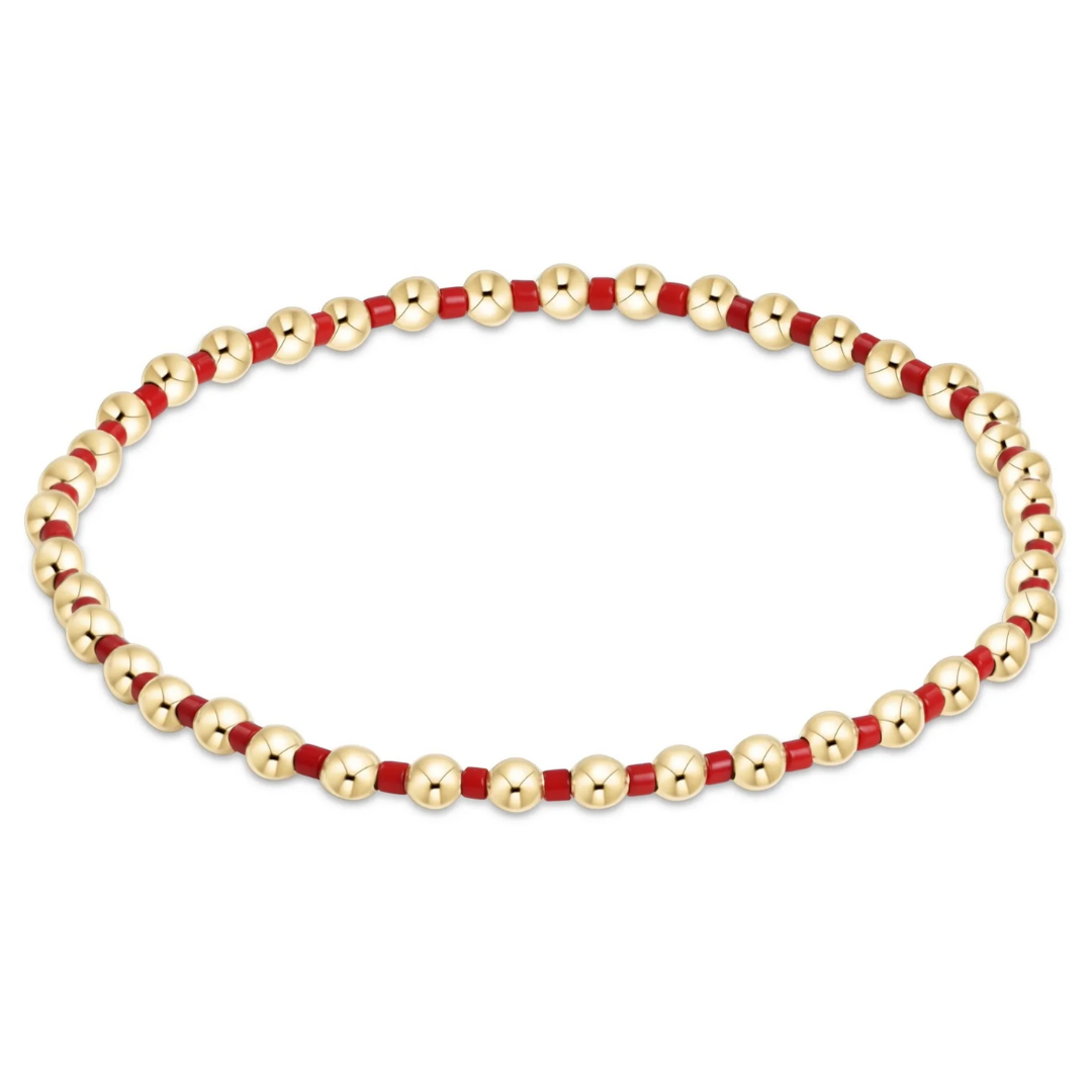 Hope Grateful Bracelet in Bright Red