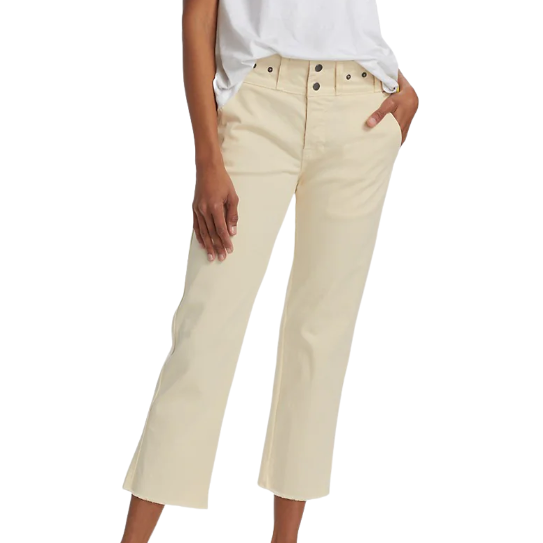 Gabrie Snapped Trouser in French Vanilla