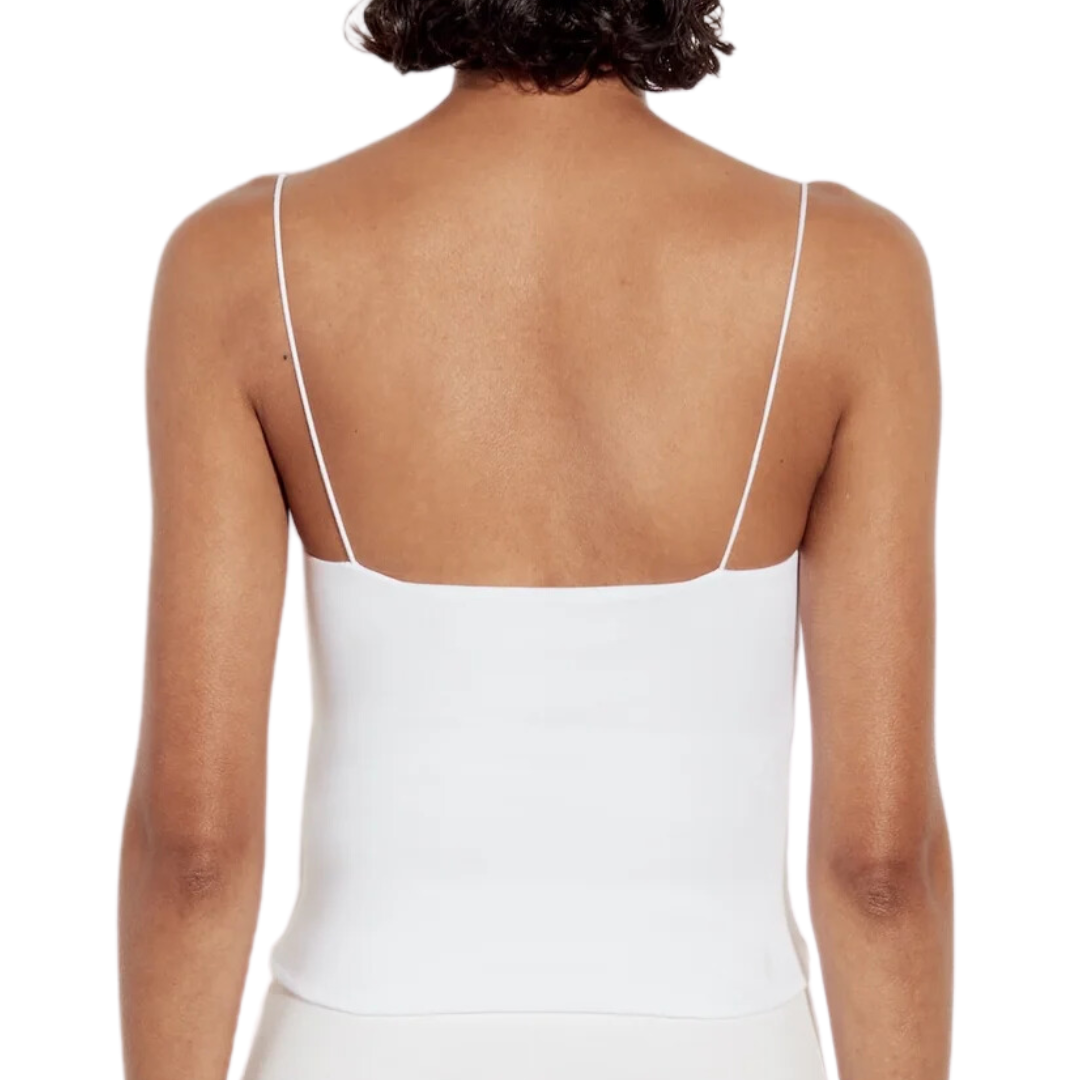 Essential Strappy Tank in White