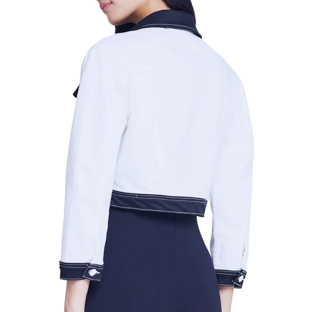 Koda Jacket in White/Black