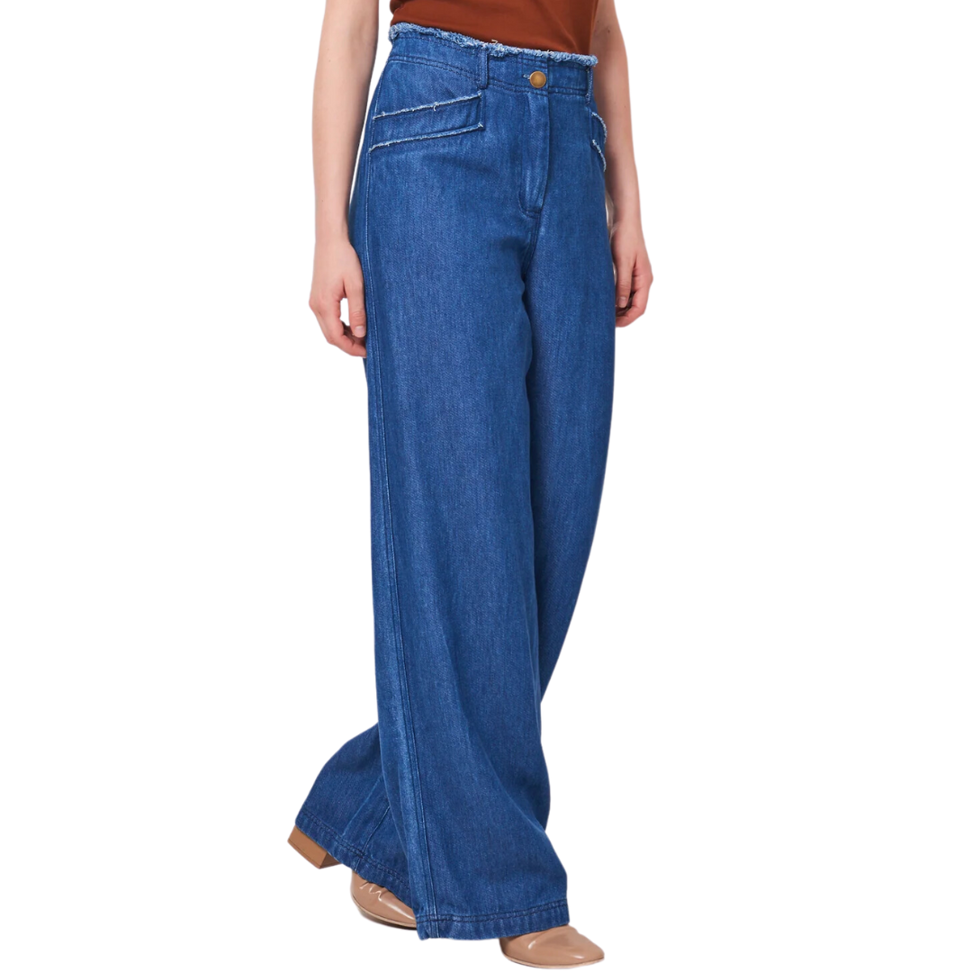 Lynn Pant in Washed Indigo