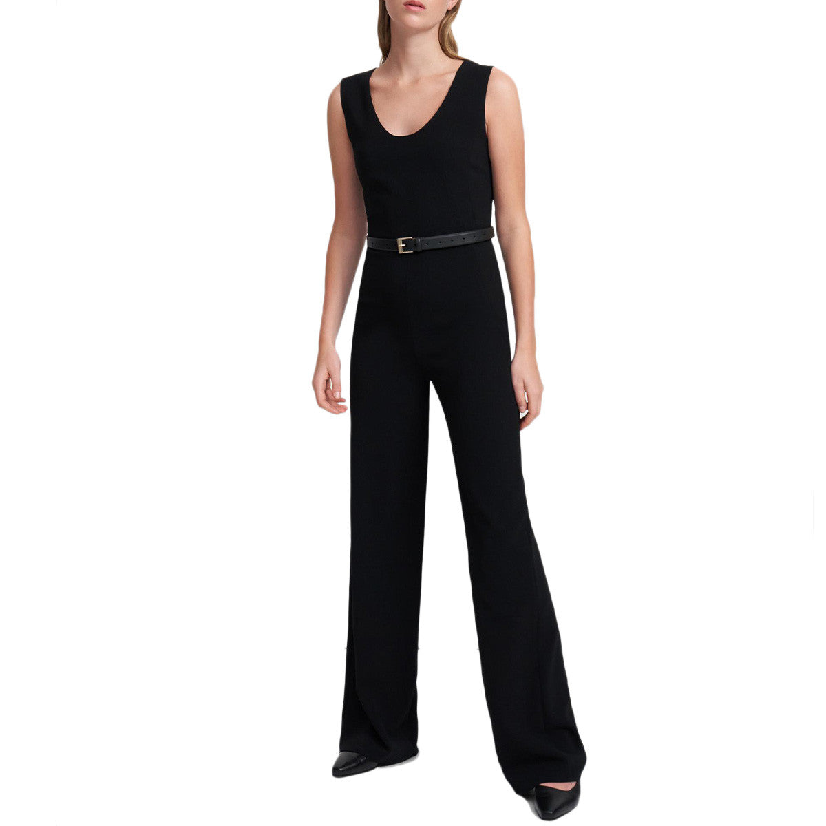 Crepe Seamed Jumpsuit