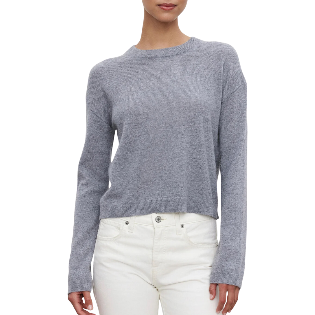 Brooklyn Cashmere Sweater in Heather Grey