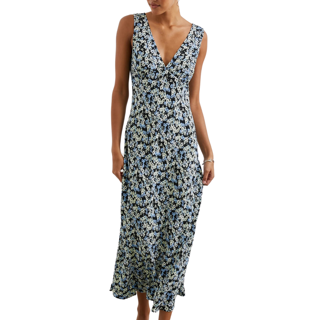Audrina Dress in Midnight Meadow Floral