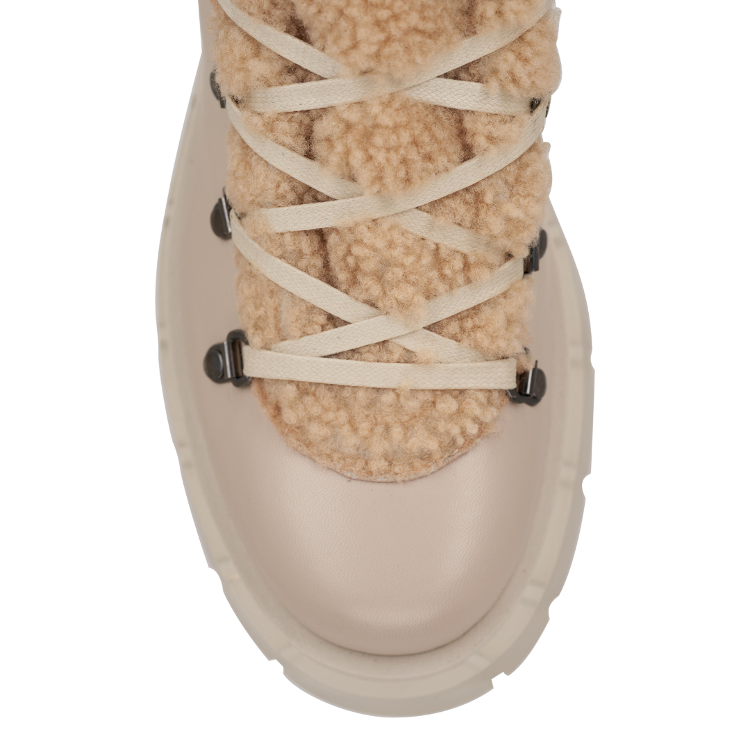 Swansea Mid Boots in Beige