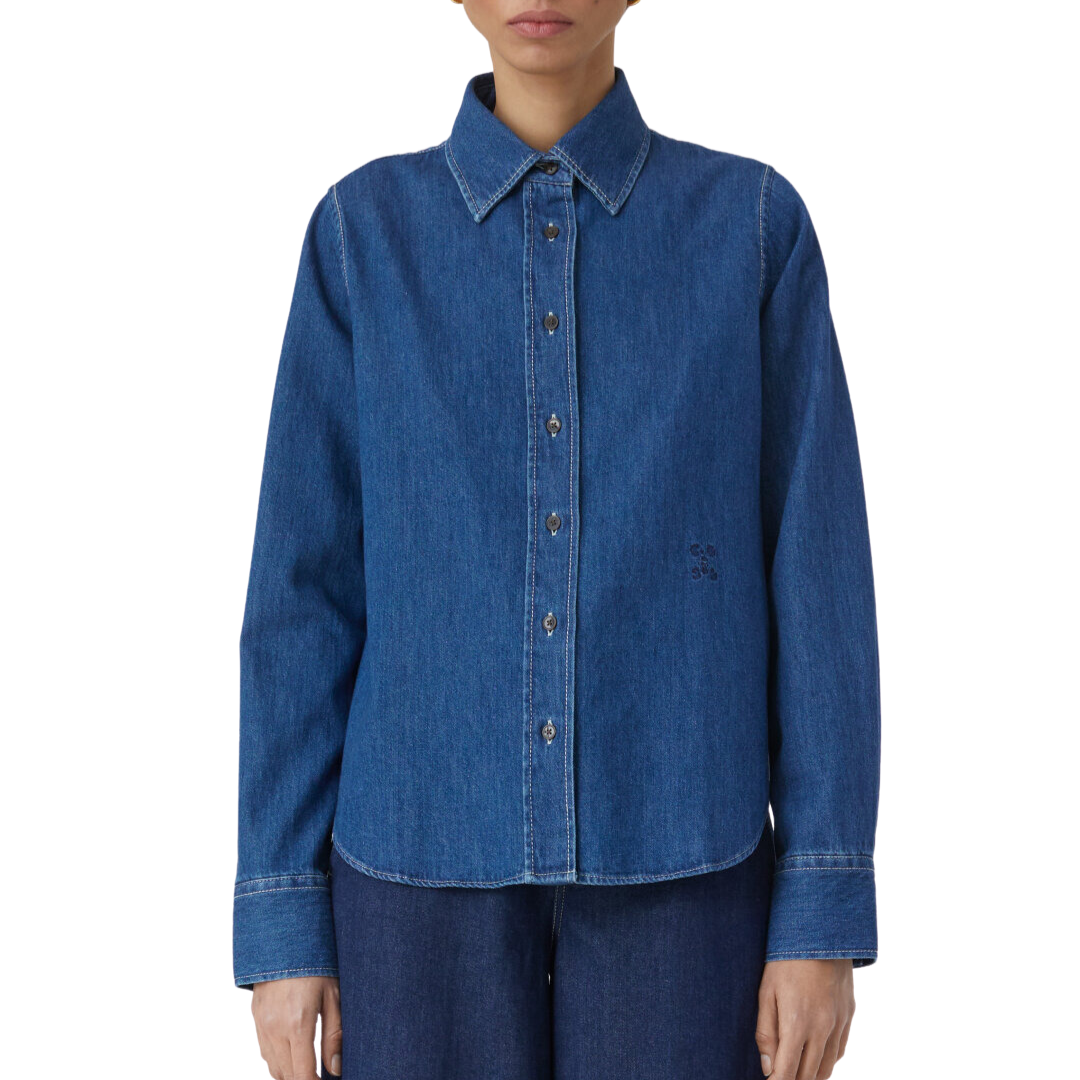 Denim Shirt in Dark Blue